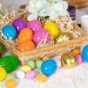 300 Pcs Plastic Easter Eggs Bulk Mega Pack (2.3") - Fillable Empty Easter Eggs with 6 Golden Eggs, 6 Bright Colors - Giant Easter Egg Hunt Event Supplies, Church & School Party Favors