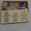 Melissa & Doug Mix 'n Match Wooden Bear Family Dress-Up Puzzle With Storage Case (45 pcs) - Wooden Teddy Bear Puzzle, Sorting And Matching Puzzles For Toddlers Ages 3+