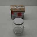 Half Gallon Glass Large Mason Jar Wide Mouth with Airtight Metal Lid - 1/2 Gallon (64oz) Capacity - Pickling, Storing and Canning- BPA-Free Dishwasher Safe- By Kitchentoolz - Made in USA