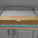 Elysian Under Desk Drawers 30" W 21" D Add-on Drawers for Under Desk or Cabinet, Multipurpose Drawer Storage for Office Supplies, Smooth Pull Out Cabinet Organizer