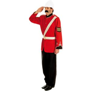 fun shack Boer War Military Costume for Men - British Soldier Halloween Outfit for Adults, Historical Dress Up (Medium)