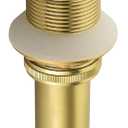 SHAMANDA Brass Bathroom Sink Drain, Vessel Vanity Sink Pop Up Drain Stopper with Overflow Lavatory Drain Assembly, Brushed Gold, DS101-3