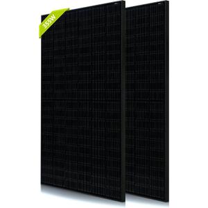 2PCS Solar Panels 360 355 Watt 24 Volt, Total 720W High-Efficiency Half Cell Monocrystalline PV Module Power Charger for RV Marine Rooftop Farm Battery and Other Off-Grid Applications, 2-Pack