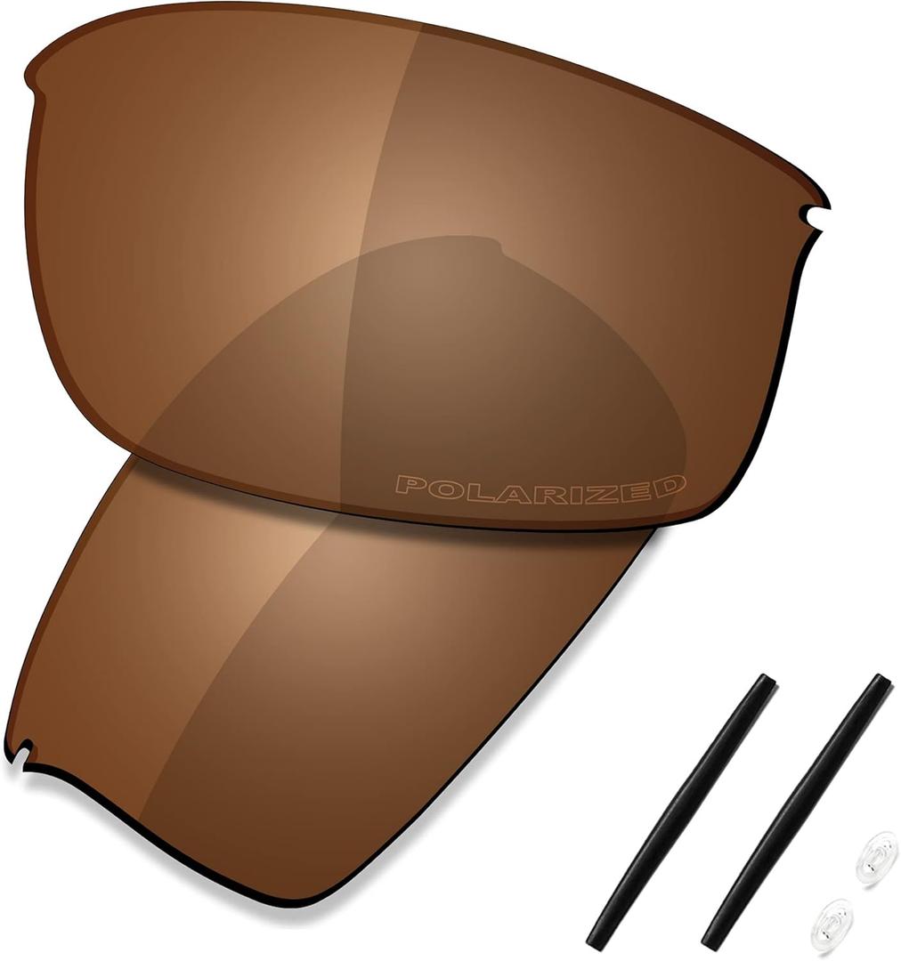 SAUCER Premium Replacement Lenses & Rubber Kits for Oakley Wire Tap OO4071 Sunglasses (Amber Brown Polarized)