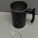 Milk Frother, 4-in-1 Electric Milk Steamer, 350ml/11.8oz Automatic Frother Machine for Coffee, Warm and Cold Foam, Temperature Control for Latte, Cappuccino, Hot Chocolate (Black)