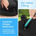 BaseMate Round Umbrella Base Weight with Side Slot Opening, Black - Base Weight Water Bag for Umbrella Stand Cantilever Base