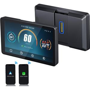 CARABC DB601 for BMW Motorcycles Touchscreen,Plug & Play Smart Display,Support CarPlay/Android Auto,IP68 Waterproof,60Fps,Built-in GPS,Data Reading