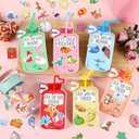 2 x 48Sets Valentines Day Gifts Bulk Valentines Day Crazy Straws with Cards and Stickers Water Bottle Gift Colorful Reusable Drinking Straws Exchange Cards for Friends Party Favors Supplies