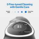 Usmile C30 Cordless Water Flosser, 300ml Large Tank, 5 Pressure Levels Deep Clean, S-Shaped Nozzles for Braces & Sensitive Gums, USB-C Rechargeable, IPX7 Waterproof, Portable Travel & Home Use(Black)