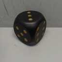 5.9 Inches Jumbo Foam Dice, A Fun-Filled, Educational Giant Toy for Game Nights and Learning Sessions(Lucky Black)