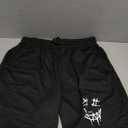 Men's Graphic Drawstring Shorts Black XL