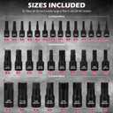 Hex Bit Impact Socket Set: 36-Piece with 4 Adapters, 1/4" 3/8" 1/2" Drive Master Allen Impact Socket Set, SAE and Metric, H5-H19 & 3/4"-5/64", Heavy Duty Storage Case, Automotive Mechanic