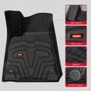 Rubbermaid Car Mat for Tesla Model Y Floor Mats 2020-2024 2025(Not for Juniper), Premium Rubber Material All Weather Accessories Custom Fit Floor Mat
