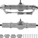 Aluminum Alloy Front Rear Portal Axle Upgrade Part Compatible with WPL B14 B16 B24 B36 HengLong FeiYu JJRC 1/16 RC Car (Titanium)