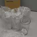 HOMQUEN 14oz Highball Glasses, 6pcs Drinking Glasses, PET Clear Plastic Water Glasses, Beer Glasses, Iced Coffee Glasses, Ideal for Cocktail, Whiskey, Soda, Tea, Water, Gift