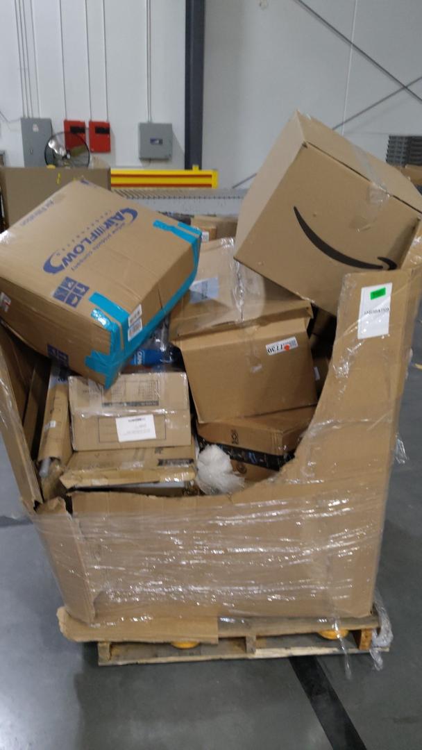 pallet of salvage items