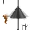 79 Inch Bird Feeder Pole,Heavy Duty Bird Feeder House Stand with Squirrel Proof Baffle for Outside Garden (Bird House NOT Included)