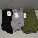 Neer 3 Pack Women's Plus Size Sweat Shorts, Drawstring Lounge Shorts Casual Summer Lightweight Soft Shorts with Pockets (Green, XXL)