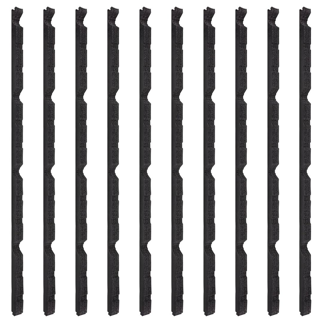 Outside 9 in Foam for Metal Roofs Classic Rib Profile Foam Closure Strips Fit for R Panels 3 Feet Long (10 Pcs)