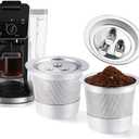 2 Pack K Cups Reusable Coffee Pods for Ninja Dual Brew Coffee Maker Stainless Steel Permanent K Cups Filters Coffee Accessories Compatible with Ninja CFP201 CFP301 Dual Brew Pro Machine