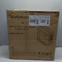 Freestanding Electric Fireplace Heater,Portable Infrared Fireplace Stove with 4 Types of 3D Realistic Flame Effects,Adjustable Temperature Compact Indoor Space Heater,Timer&Remote,22"-1500W (Black)