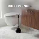 Simplehuman Toilet Plunger and Caddy Stainless Steel, Black