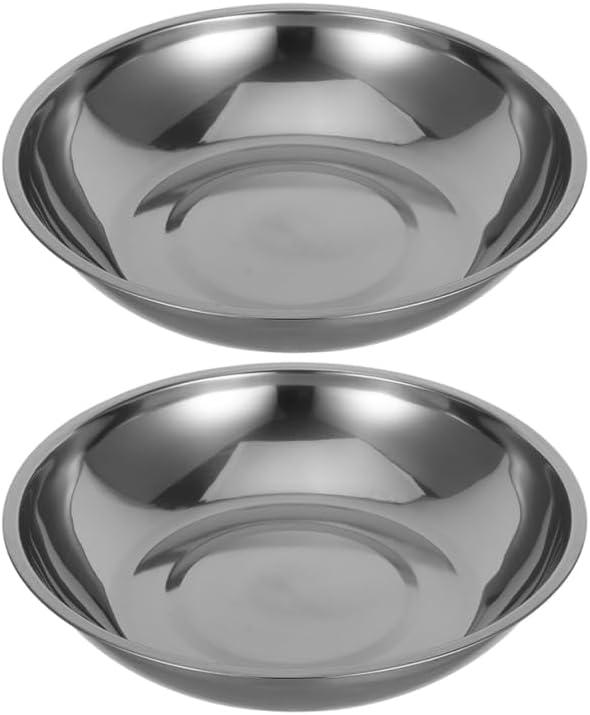 STOBAZA Electronic Scale Tray Stainless Steel Weighing Dish 10.07X10.07X2.08In Food Scale Plate for Jewelry Lab Powder Liquid Accurate Measurement