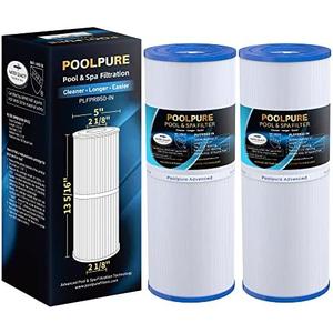 POOLPURE PLFPRB50-IN Spa Filter Replaces Pleatco PRB50-IN, PRB50IN, Unicel C-4950, Filbur FC-2390, Jacuzzi J210/J220/J235/J245/J275, Guardian 413-212-02, 373045, 5X13 Drop in Hot Tub Filter, 2 Pack