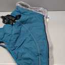 Queenmore Large Dog Coat,Dog Jacket for Extra Large Dogs with Harness Built in,Reflective Waterproof Dogs Jackets with Fleece Lining,Warm Snowsuit Pet Coats for Doberman,Labrador,Blue,XXL