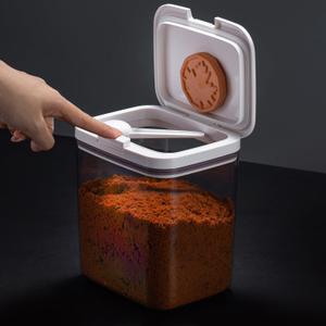 Brown Sugar Container- 2 Qt/2L Airtight Brown Sugar Keeper Storage Container Flour Container Coffee Canister with Spoon Food Cereal Bins Household for Kitchen Pantry (W-2.0A)