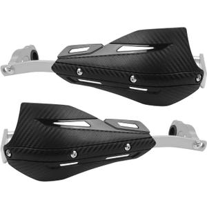 CHIFUN Handguard for 7/8" 22mm and 1 1/8" 28mm Motorcycle Handlebar Brake Lever Protection Hand Guard CNC Aluminum Compatible with ATV Motorbike Motocross Supermoto Racing Dirt Pit Bike (Black)