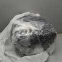 Hobestluk 4ft Bean Bag Chairs for Adults Large Beanbag Chair with Chevron Plush Fur Cover Big Bean Bag Chair for Living Room Bedroom Dorm Office - Black (44 x 44 x 24)