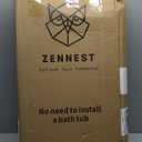 Foldable Portable Bathtub for Adults 2-in-1 Hot & Cold Plunge, 105-Gal Large Capacity Collapsible Bathtub Adult, 6-Layer Insulated Portable Soaking Tub - Space-Saving Design (Ouchao Green)