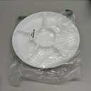 Plasticpro 6 Sectional Round Plastic Serving Tray/Platter (2, White)