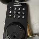 Fingerprint Keypad Deadbolt with Handle Set, Keyless Entry Door Lock, Door Locks for Front Door Lock Set, App Control, Auto Locking, Easy to Install, Matte Black