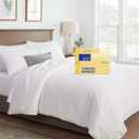 THREAD SPREAD King/California King Duvet Cover, 600 Thread Count Sateen 3Pc Egyptian Cotton Duvet Cover Set, 100% Pure Cotton Comforter Cover, 2 Pillow Shams, Zipper Closure, 7 Corner Ties - (White)