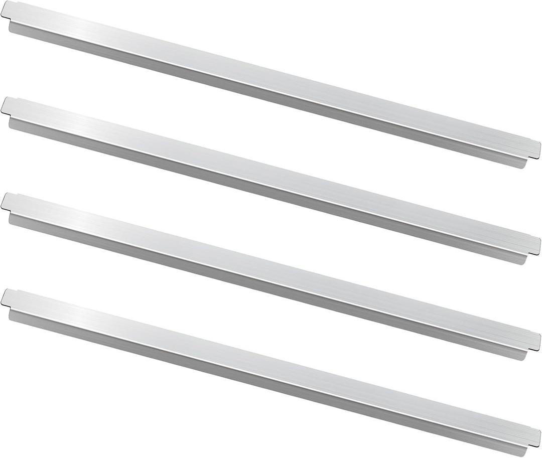 4 Pcs 20 Inch Stainless Steel Adapter Bar Table Adapter Long Metal Food Divider for Hotel Restaurant Kitchen Catering Home Commercial Food Service Accessories