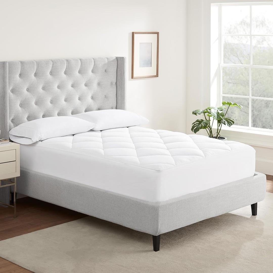 Serta Air Dry Quilted Cotton Mattress Pad, Twin