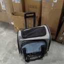 Pet Carrier with Wheels for Cat and Small Dogs: Expandable Airline Approved Rolling Cat Carrier - Cat Carrier Soft for Pets Under 26lbs Travel Plane Trip