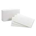 5 Pack Oxford 30EE Unruled Index Cards, 3 X 5, White, 100/pack