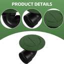 322G Pop-Up Drainage Emitter with Elbow, 3 Inch Drain Outlet for Drain & Sewer Pipes, Compatible with Catch Basins & Lawn Drainage Systems, Ideal for Yard & Foundation Rainwater Drainage