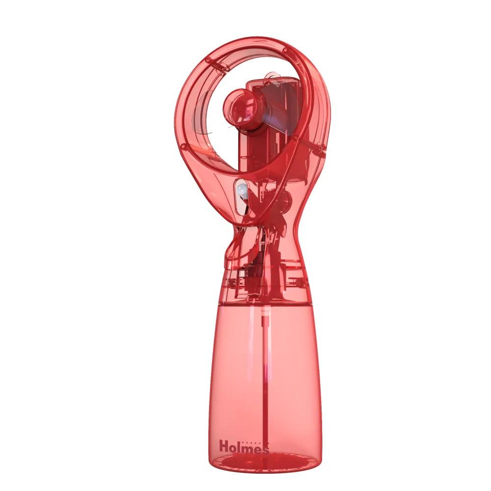 Holmes Cool Breeze Handheld Misting Fan -Coral & 3M SecureFit Plastic Anti-Fog Safety Glasses & 617-3816A 4.4-inch Analog Quartz Alarm Clock