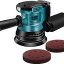 5 Inch Cordless Random Orbital Sander for Makita 18V Battery, 12000RPM Electric Orbital Sander 3 Various Speeds, Palm Sander w/20 Pcs Sandpapers for Woodworking, Sanding(Bare Tool)