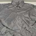 J.VER Men's Dress Shirts Solid Long Sleeve Stretch Wrinkle-Free Formal Shirt Business Casual Button Down Shirts (4X-Large, Grey)