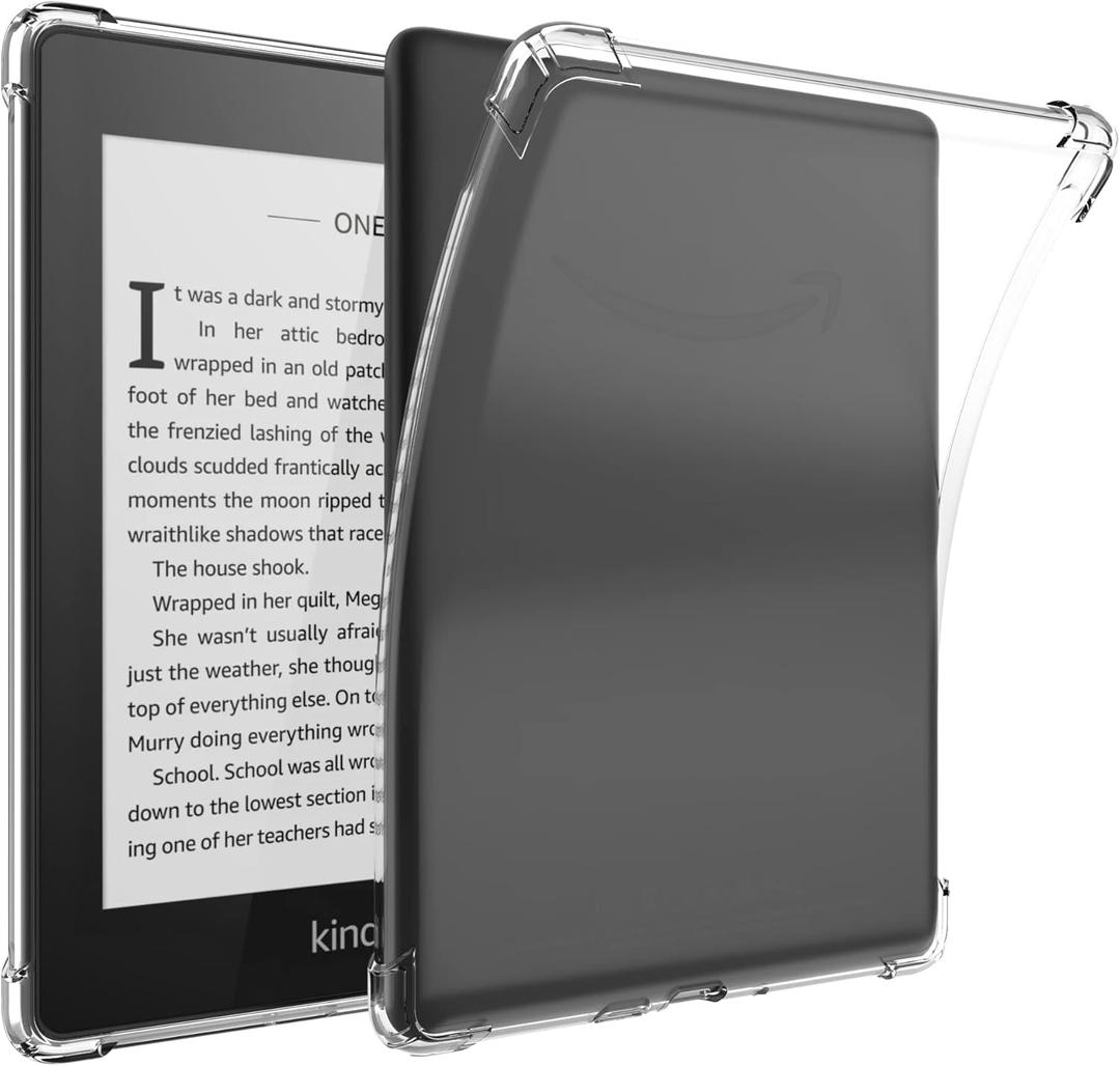 Clear Case Fit for Kindle Paperwhite (10th Generation, 2018) 6" Transparent Cover, Ultra-Thin Protective Back Shell with Thick Corners for Kindle Paperwhite 4 (10th Gen) (Transparent)