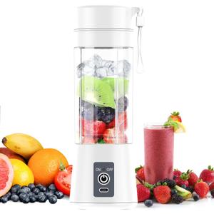 Portable Blender Personal Blender Mini Smoothies Shakes Juicer Cup USB Rechargeable White