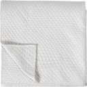 Universal Lighting and Decor Kosas Home Winthrop 98x110 Matte Poly Sateen Fabric King Quilt in White Finish