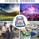 USPECLARE Clear Purse Stadium Transparent Messenger Bag Stadium Approved for Men and Women Clear CrossBody Bag