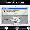 3x5 Feet Funny Error Flag with Quote "Your Mouse Has Stopped Working" with Four Brass Grommets - Polyester Meme Banner for Wall Decoration - Single Sided Tapestries Wall Room Decoration