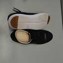 Cole Haan Women's Grand Crosscourt Leather Sneakers (7, Black Leather/White)